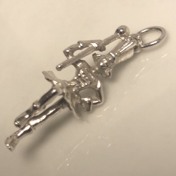 Nutcracker sterling silver vintage pendant bracelet charm - Picture 4 of 6
